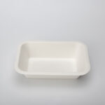 Disposable Fast Food Packaging Tray Biodegradable Sugarcane Bagasse Bamboo Pulp Mould Sushi