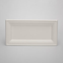 Eco Friendly Takeaway Food Hold Microwavable Biodegradable Disposable Plates Made from Sugarcane Waste Rectangular Bagasse Plates