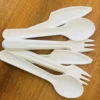 Wholesale Biodegradable Cutlery 100% Compostable Disposable Sugarcane Bagasse Pulp Molding Fork Knife Spoon Cutlery