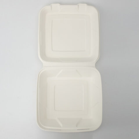 Hot Sale Sugarcane Clamshell Bagasse Food Container Biodegradable Disposable Tableware Sugarcane Disposable Lunch Box