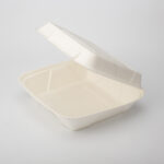 Hot Sale Sugarcane Clamshell Bagasse Food Container Biodegradable Disposable Tableware Sugarcane Disposable Lunch Box