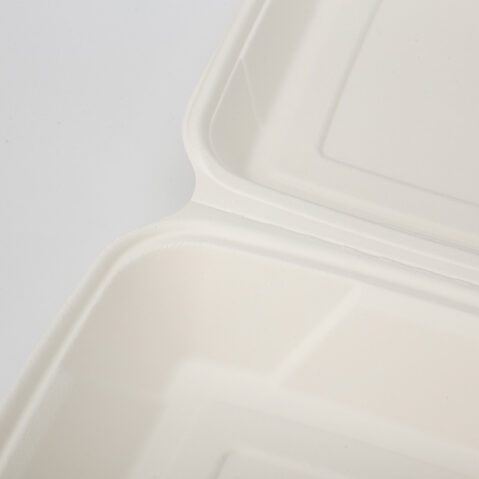 Hot Sale Sugarcane Clamshell Bagasse Food Container Biodegradable Disposable Tableware Sugarcane Disposable Lunch Box