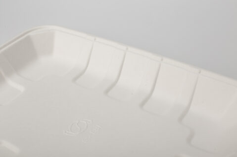 PFAS Free Custom Disposable Biodegradable Food Packaging Sugarcane Bagasse Pulp Tray With Lid