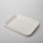 PFAS Free Custom Disposable Biodegradable Food Packaging Sugarcane Bagasse Pulp Tray With Lid