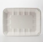 PFAS Free Custom Disposable Biodegradable Food Packaging Sugarcane Bagasse Pulp Tray With Lid