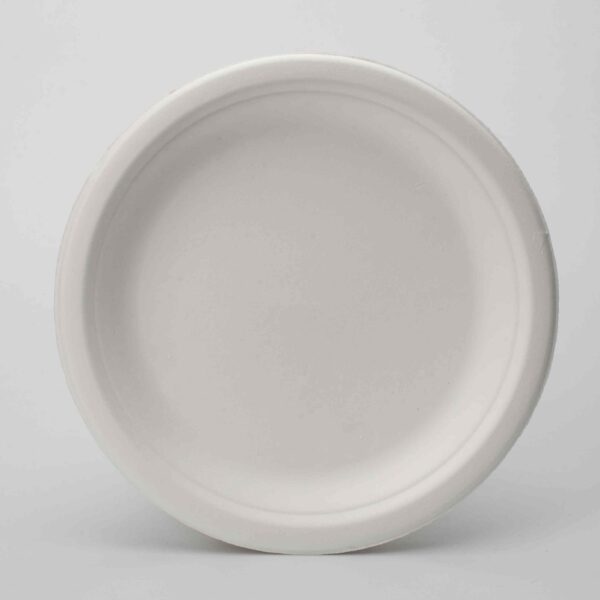 PFAS Free Disposable Biodegradable Sugarcane Bagasse Paper Pulp Mould Cake Boards Round Charger Plates0-compressed