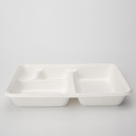 PFAS Free Wholesale 4 Compartment Take Away Biodegradable Eco-friendly Disposable Sugarcane Bagasse Molding Box