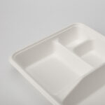 PFAS Free Wholesale 4 Compartment Take Away Biodegradable Eco-friendly Disposable Sugarcane Bagasse Molding Box