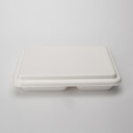 PFAS Free Wholesale 4 Compartment Take Away Biodegradable Eco-friendly Disposable Sugarcane Bagasse Molding Box